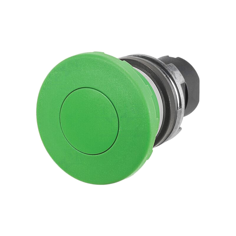 Comutator: acţionat prin apăsare; 22mm; Poz.i stab: 1; verde; fără Comutator: acţionat prin apăsare; 22mm; Poz.i stab: 1; verde; fără