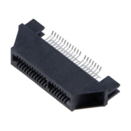 Conector: de margine; PIN: 40; 1mm; gold flash; SMT; pentru PCB