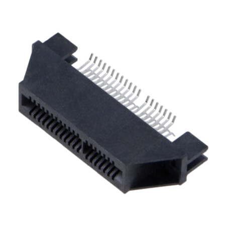 Conector: de margine; PIN: 40; 1mm; gold flash; SMT; pentru PCB