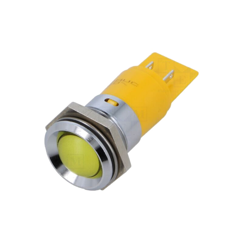 Lampă de control: LED; conică; galbenă; 24VDC; 24VAC; Ø22mm; IP67