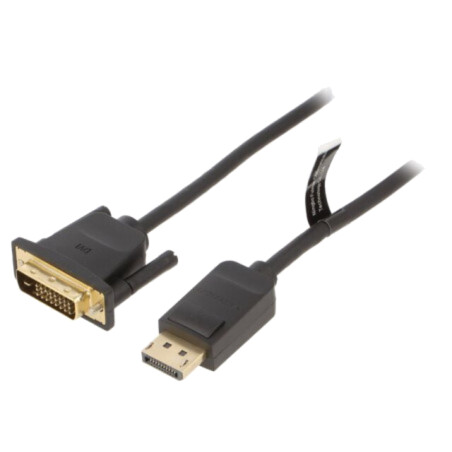 Cablu; DisplayPort mufă,DVI-D (24+1) mufă; Lung: 2m; negru