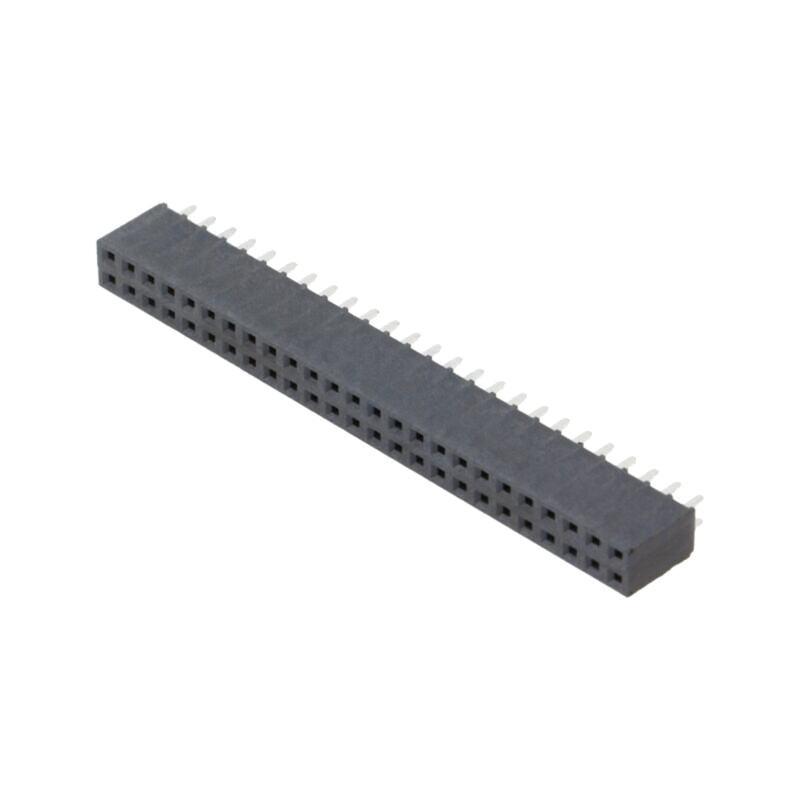 Conector: şiruri pini; mamă; PIN: 50; 2,54mm; aurit selectiv; THT