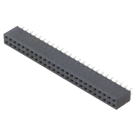 Conector: şiruri pini; mamă; PIN: 50; 2,54mm; aurit selectiv; THT