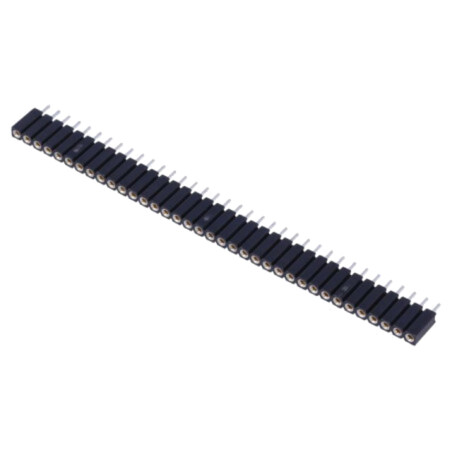 Conector: şiruri pini; soclu; mamă; PIN: 36; drept; 2,54mm; THT; 1x36