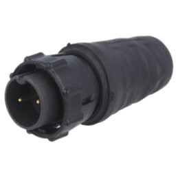 Conector: circular; EN3; mufă; tată; lipire; pe cablu; PIN: 2; 3A