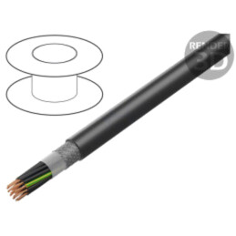 Cablu; ÖLFLEX® ROBUST 215C; 18G0,5mm2; negru; 300V,500V; CPR: Fca