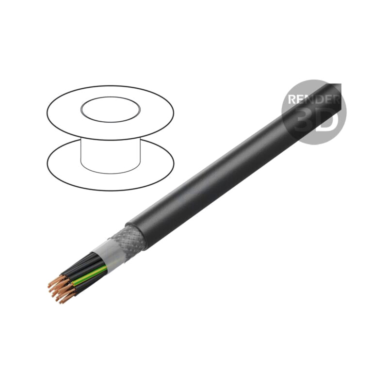 Cablu; ÖLFLEX® ROBUST 215C; 18G0,5mm2; negru; 300V,500V; CPR: Fca Cablu; ÖLFLEX® ROBUST 215C; 18G0,5mm2; negru; 300V,500V; CPR: Fca