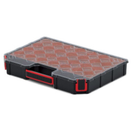 Container: colectiv; cu cutii; neagră; Culoare capac: transparent