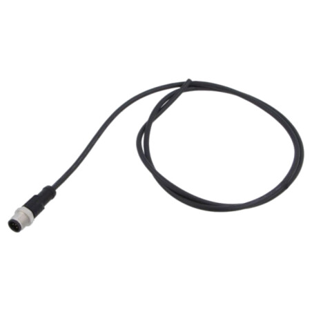 Conector: M12; mufă; tată; drept; Placare: aurit; cabluri; PIN: 5