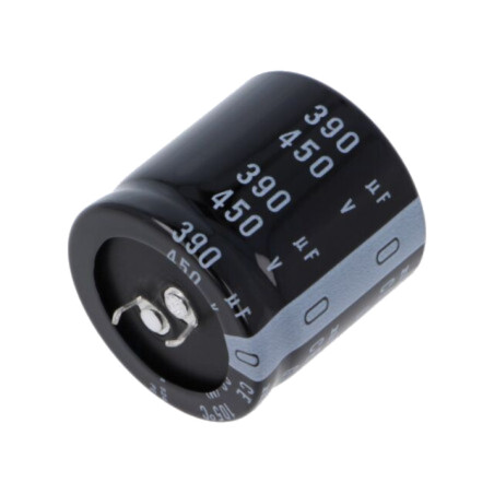 Condensator: electrolitic; SNAP-IN; 390uF; 450VDC; Ø35x35mm; ±20%