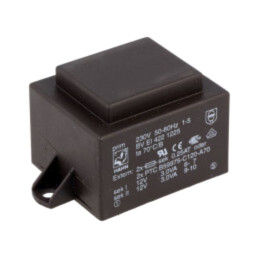 Transformator: încapsulat; 6VA; 230VAC; 12V; 12V; 250mA; 250mA; PCB