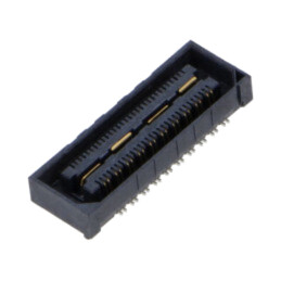 Conector: PCB-PCB; mamă; PIN: 40; 0,5mm; QSH; aurit; SMT; soclu; 2A