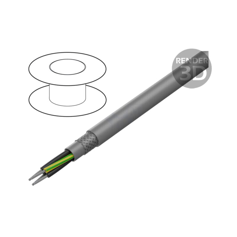 Cablu; ÖLFLEX® 440 CP; 2x1,5mm2; tresă de cupru cositorit; PUR Cablu; ÖLFLEX® 440 CP; 2x1,5mm2; tresă de cupru cositorit; PUR