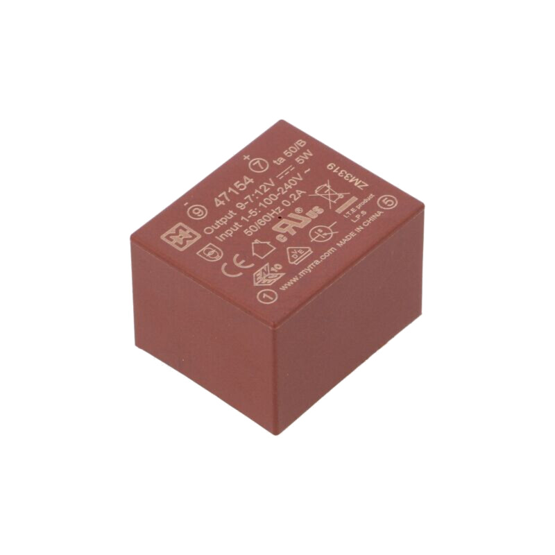 Convertor: AC/DC; 5W; Uintr: 85÷265VAC,120÷370VDC; Uieş: 12VDC
