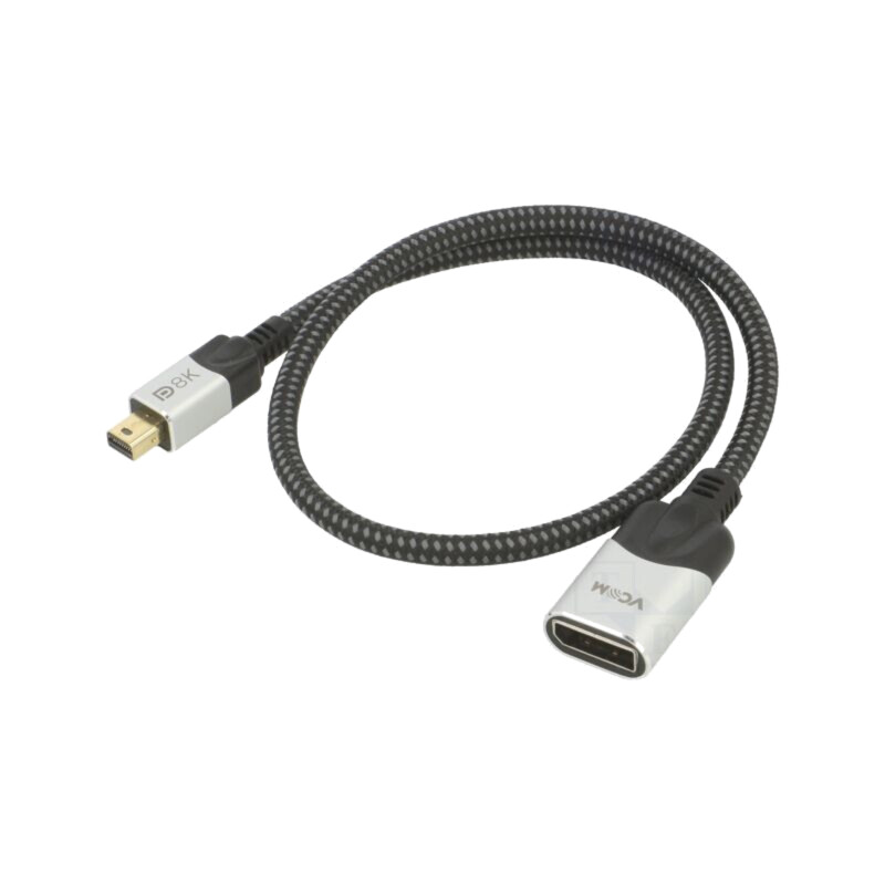 Cablu; DisplayPort 1.4,HDCP 2.2; PVC; 0,5m; negru