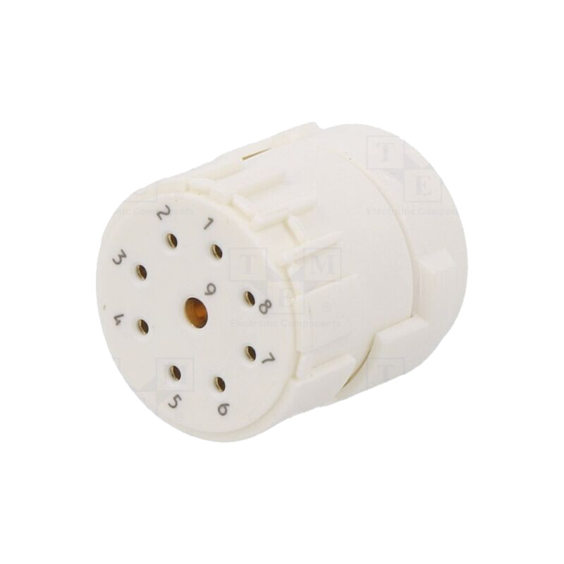 Conector: M23; inserturi de contact; PIN: 9(1+8); mamă; lipire