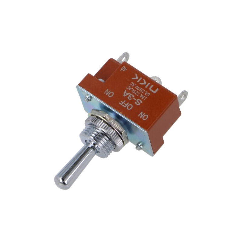 Comutator: basculant; Poz: 3; SP3T; ON-OFF-ON; 6A/250VAC; 20A/30VDC Comutator: basculant; Poz: 3; SP3T; ON-OFF-ON; 6A/250VAC; 20A/30VDC