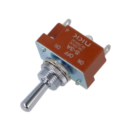 Comutator: basculant; Poz: 3; SP3T; ON-OFF-ON; 6A/250VAC; 20A/30VDC