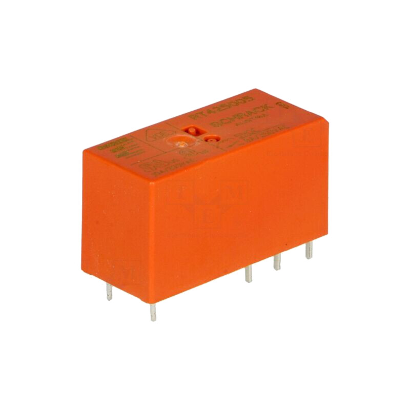 Releu: electromagnetic; DPDT; Ubobină: 5VDC; 8A; 8A/250VAC; RT2 Releu: electromagnetic; DPDT; Ubobină: 5VDC; 8A; 8A/250VAC; RT2