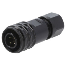Mufă; SA8; tată; PIN: 4; IP67; 4÷5mm; 3A; lipire; pe cablu; 30V