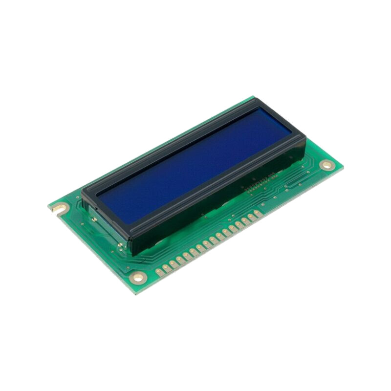 Afişaj: LCD; alfanumerice; STN Negative; 16x2; albastru; LED Afişaj: LCD; alfanumerice; STN Negative; 16x2; albastru; LED