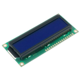 Afişaj: LCD; alfanumerice; STN Negative; 16x2; albastru; LED