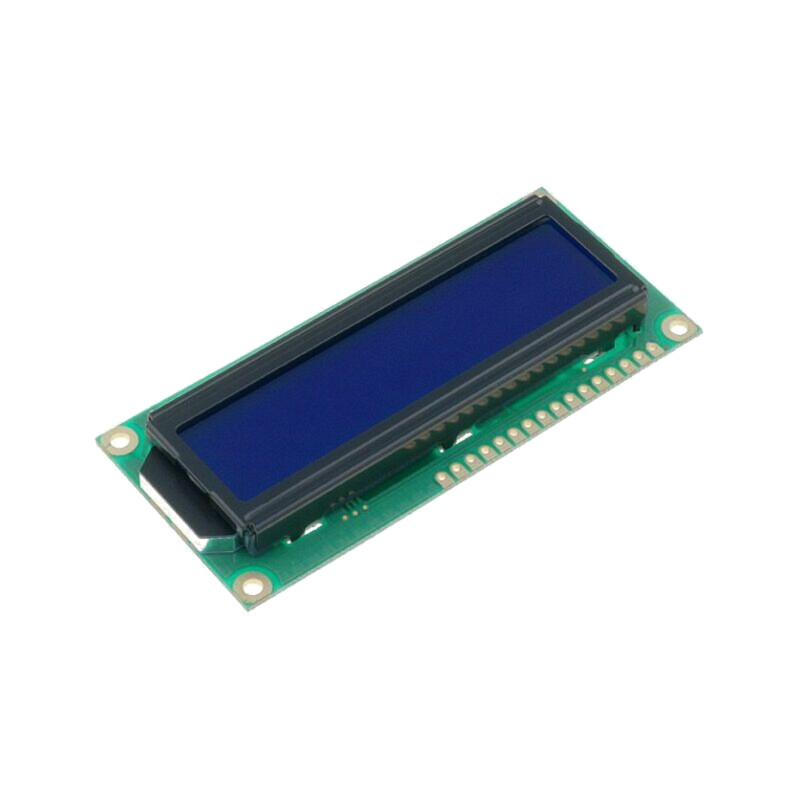 Afişaj: LCD; alfanumerice; STN Negative; 16x2; albastru; LED