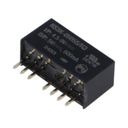 Convertor: DC/DC; 3W; Uintr: 4,5÷9VDC; Uieş: 5VDC; Iieş: 600mA; SIP8