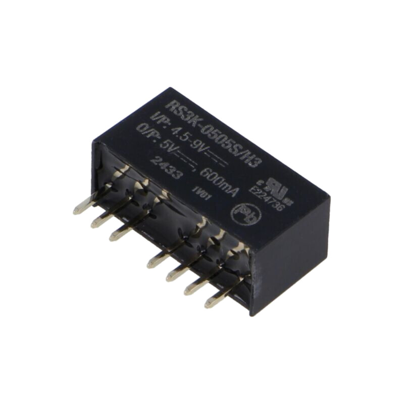 Convertor: DC/DC; 3W; Uintr: 4,5÷9VDC; Uieş: 5VDC; Iieş: 600mA; SIP8