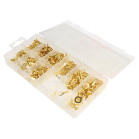 Set: conectori; crimpat; pe cablu; neizolat; 450buc.