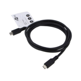 Cablu; USB 3.2; USB C mufă,din ambele părţi; 1,5m; negru; 10Gbps
