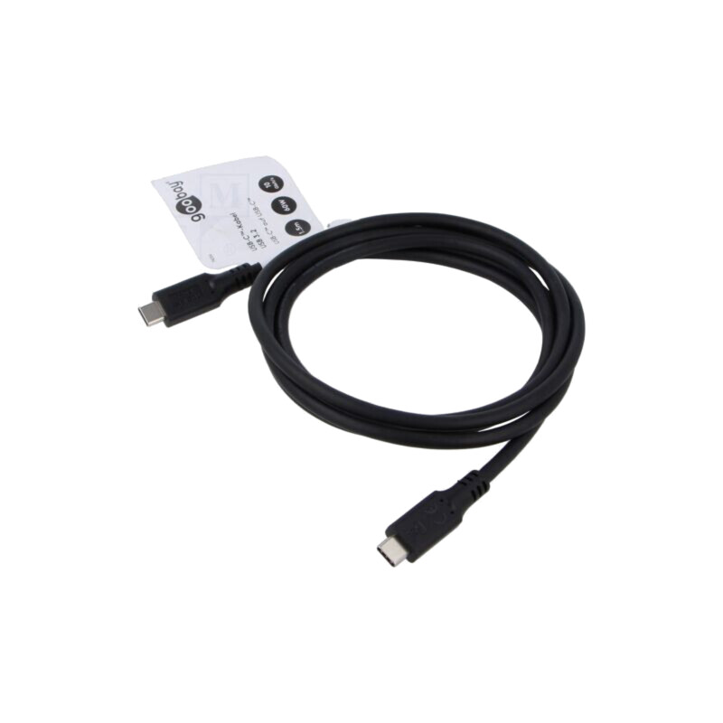 Cablu; USB 3.2; USB C mufă,din ambele părţi; 1,5m; negru; 10Gbps