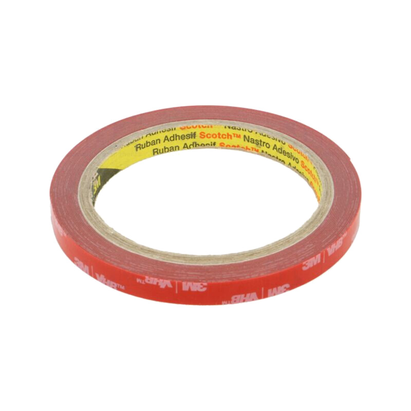 Bandă: de fixare; W: 9mm; L: 5,5m; Thk: 0,4mm; acril; gri; 31N/cm