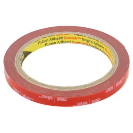 Bandă: de fixare; W: 9mm; L: 5,5m; Thk: 0,4mm; acril; gri; 31N/cm