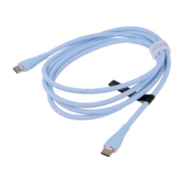 Cablu; USB 2.0; USB C mufă,din ambele părţi; nichelat; 1,5m; 100W