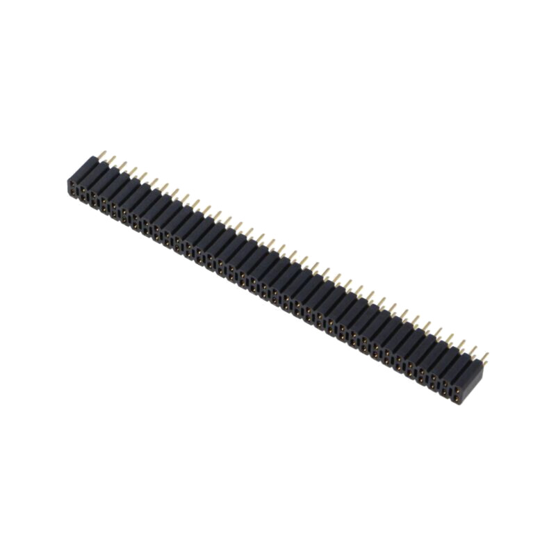 Conector: şiruri pini; soclu; mamă; PIN: 72; drept; 2,54mm; THT; 2x36