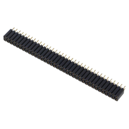 Conector: şiruri pini; soclu; mamă; PIN: 72; drept; 2,54mm; THT; 2x36