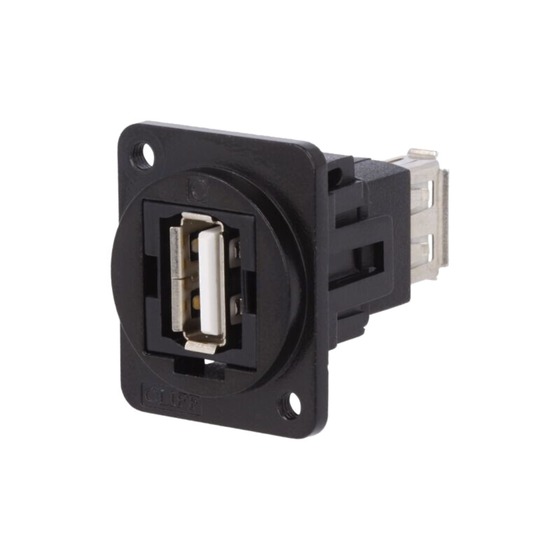 Adaptor; USB A soclu,din ambele părţi; FT; USB 2.0; metal