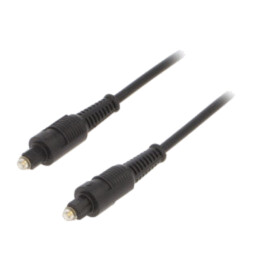 Cablu; Toslink mufă,din ambele părţi; 7,5m; negru; Øcablu: 5mm