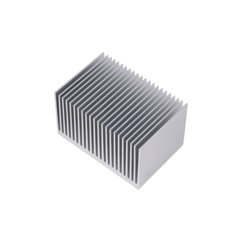 Radiator: extrudat; cu aripioare; naturală; L: 50mm; W: 75mm; H: 45mm