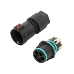 Conector: alimentare AC; clichet; tată; TH389; 23mm; 0,25÷1,5mm2