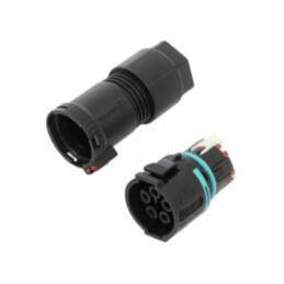 Conector: alimentare AC; clichet; mamă; TH389; 23mm; 0,25÷1,5mm2