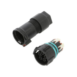 Conector: alimentare AC; clichet; mamă; TH389; 23mm; 0,25÷1,5mm2