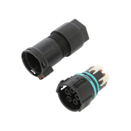 Conector: alimentare AC; clichet; mamă; TH389; 23mm; 0,25÷1,5mm2