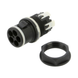 Conector: alimentare AC; clichet; tată; TH389; 23mm; 0,25÷1,5mm2