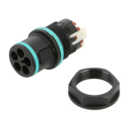 Conector: alimentare AC; clichet; tată; TH389; 23mm; 0,25÷1,5mm2