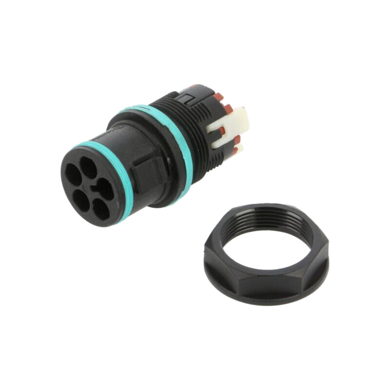 Conector: alimentare AC; clichet; tată; TH389; 23mm; 0,25÷1,5mm2