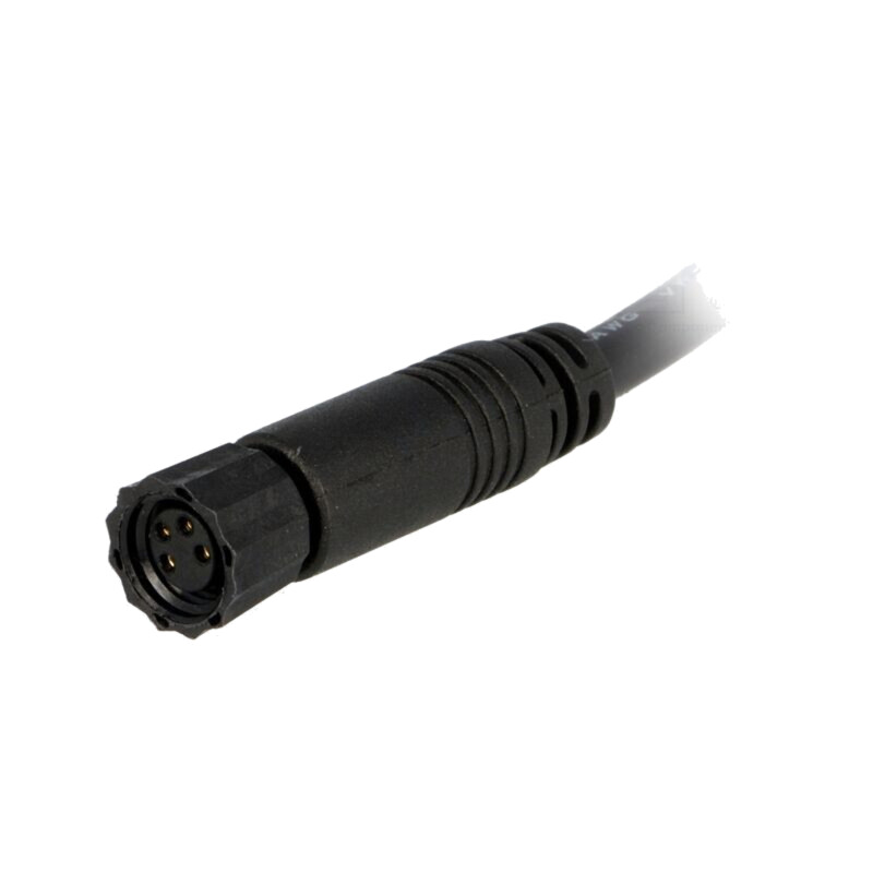 Conector: M8; 1m; mamă; PIN: 4; drept; cu manşon,cu cabluri; mufă