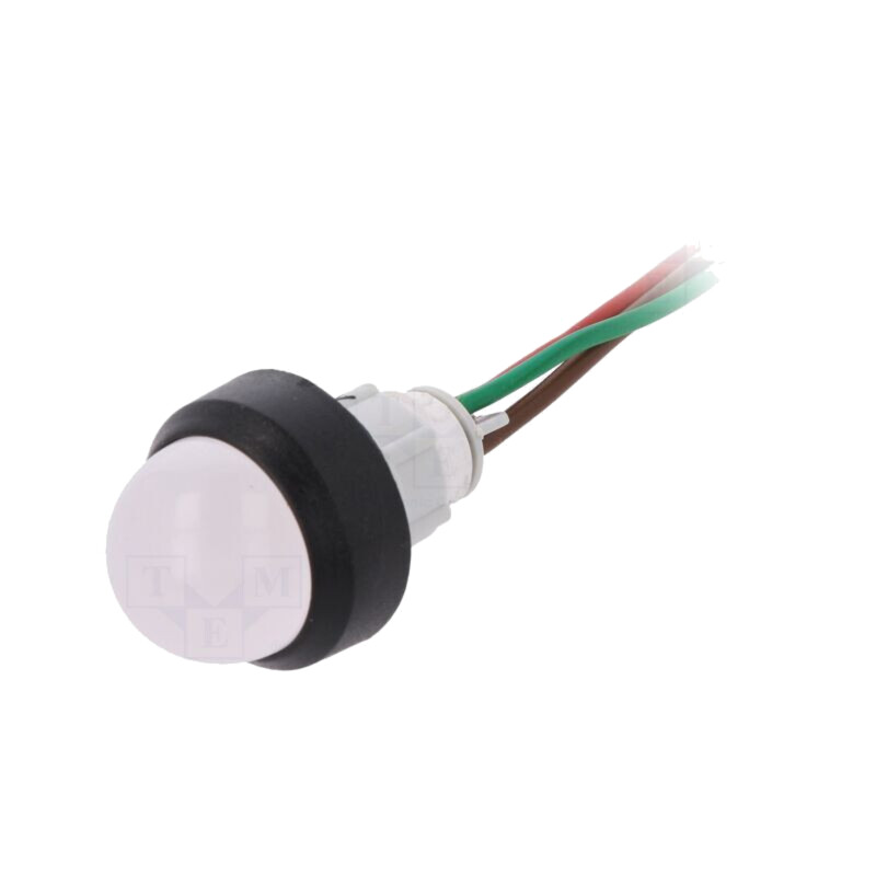 Lampă de control: LED; convex; roşie/verde; 24VDC; 24VAC; Ø13mm