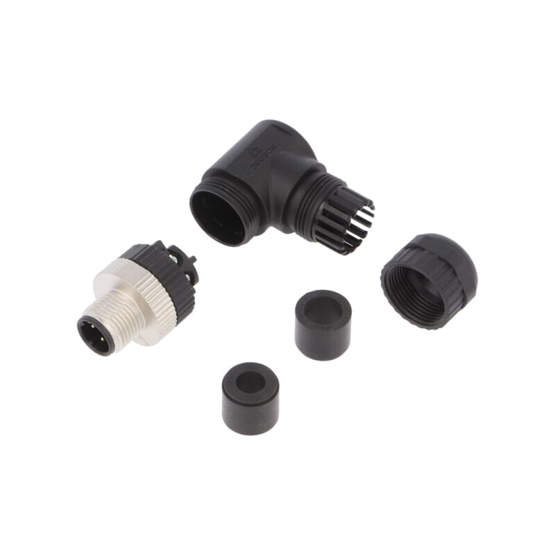Conector: M12; mufă; PIN: 4; tată; cod D-Ethernet; pe cablu; IP67